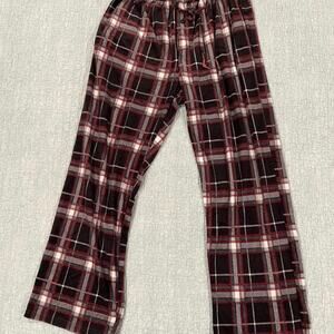 Men's Essential Loungewear Plaid Pajama Pants - Size XL
